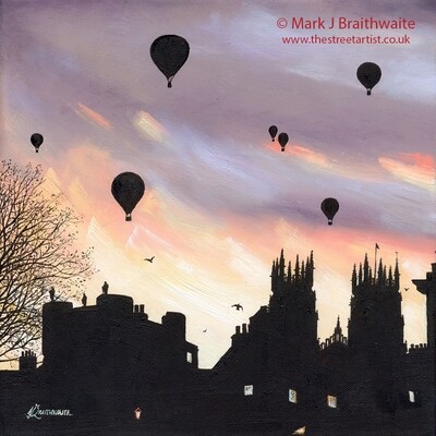 CS41: Pastel Skies, York Minster and Bootham Bar. City Shadows Series.  Print (size options) Available