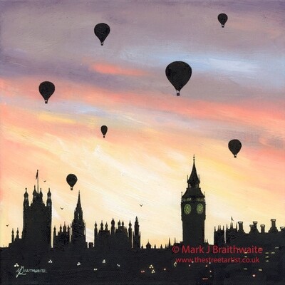 CS39: Pastel Skies, Westminster, London.  Print (size options) &amp; ORIGINAL Available
