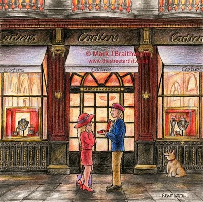 BT37: A Proper Bobby Dazzler New Bond Street, London. Print (size options) &amp; ORIGINAL Available