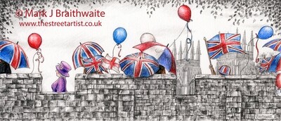 BT3: Pomp and Circumstance, The City Walls, Lord Mayor's Walk, York. Print (size options) Available