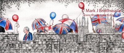 BT3a: Pomp and Circumstance (Coronation Edition), The City Walls, Lord Mayor's Walk, York. Print (size options) Available