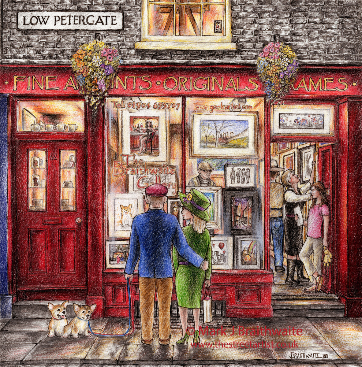 BT19: A Thousand Words, The Braithwaite Gallery, Low Petergate, York. Print (size options) Available