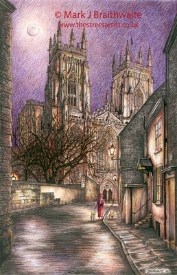 BT14, By the Light of the Moon, Pecentors Court, York. Print (size options) Available