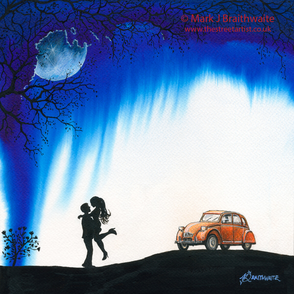 Blue Moon. Moments in Time Series.  Print  (size options) &amp; Original AVAILABLE