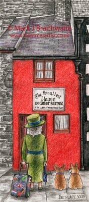 BT23: Peas in the Pod, The smallest house, Conwy, North Wales. Print (size options) Available