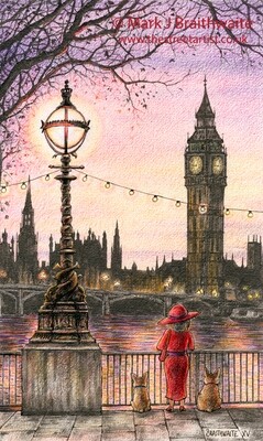 BT15: Watching the World Go By, Jubliee Embankment, Westminster, London. Print (size options) Available