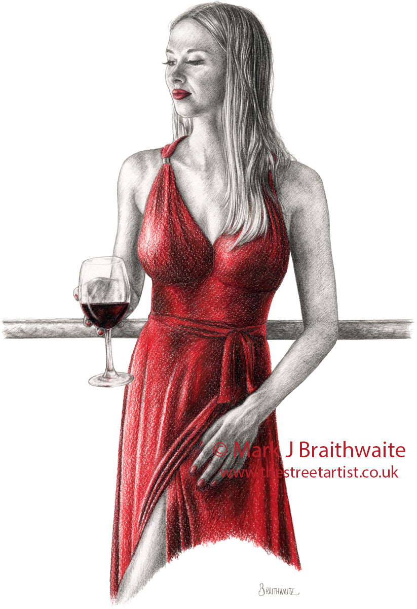 Shades of Red Series, Beaujolais 1. Print (size options available) &amp; Original Available