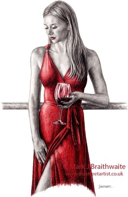 Shades of Red Series, Beaujolais 3. Print (size options available) &amp; Original Available