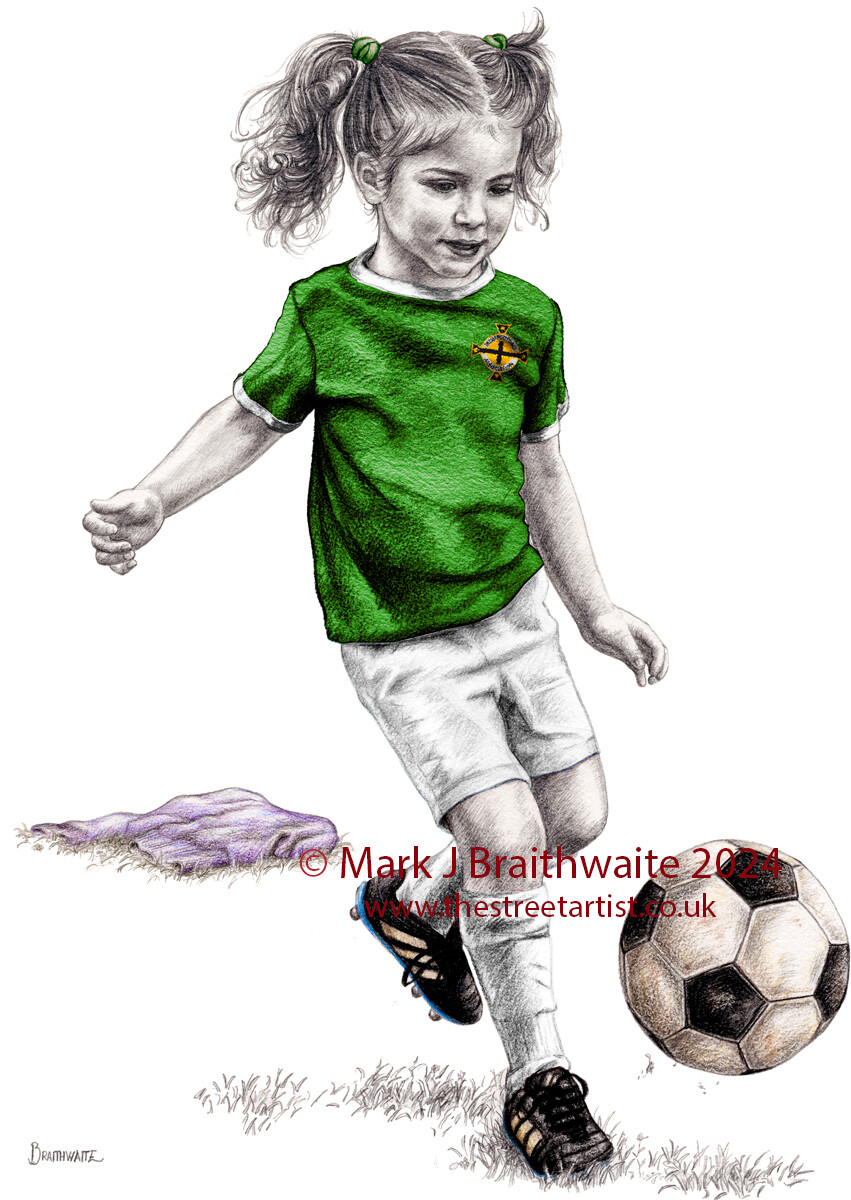 BRSCOT: Northern Irelands Girls in Green. Print (size options available)