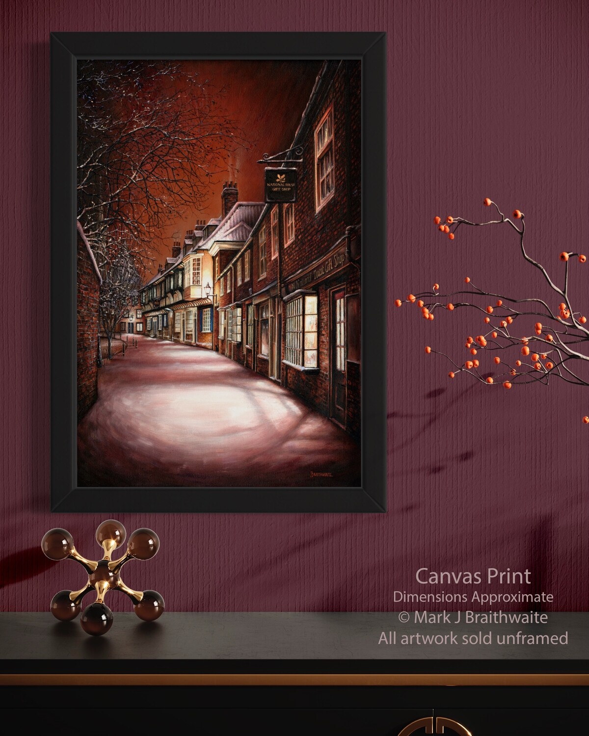 St Williams, Silent Night. Paper Giclée Prints and Canvas Giclée Prints available.
