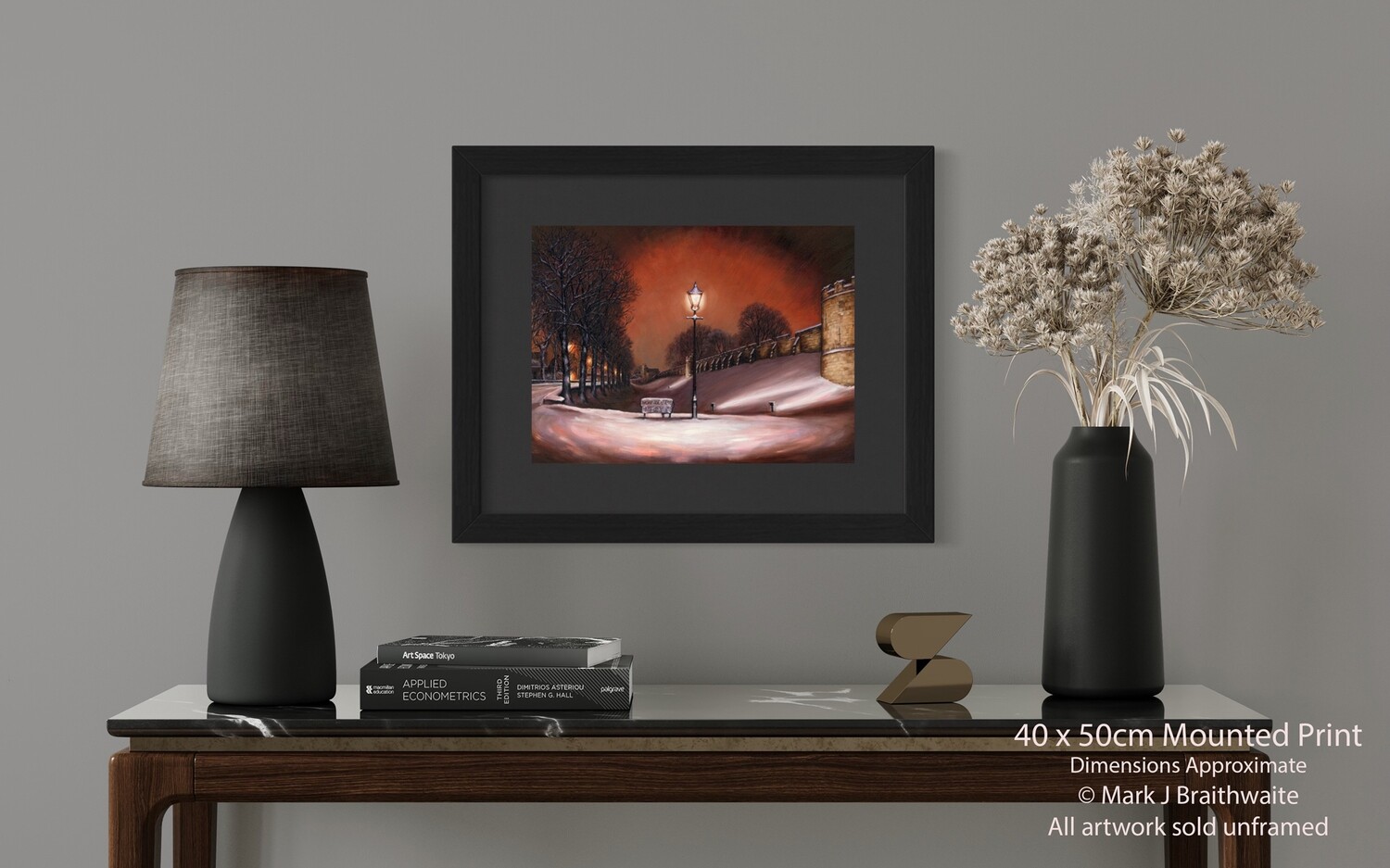 The City Walls, Silent Night. Paper Giclée Prints and Canvas Giclée Prints available. ORIGINAL Available