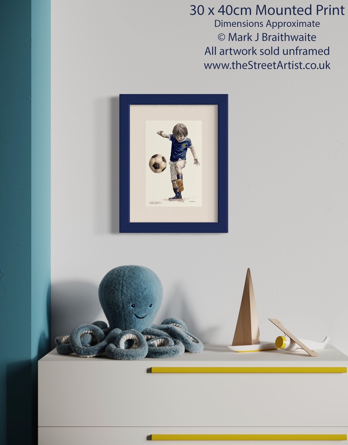 Alfie&#39;s Football Kits. Scotland Classic Tartan Army  1980&#39;s Home  kit Print (size options available)