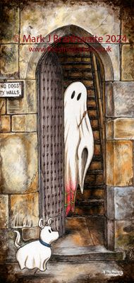 BTS5EE: Beneath the Sheets, A Rebellious Spirit. Large Size, Enchanted Edition, with Hand Painted Ghosts that Glow Under UV Black Light