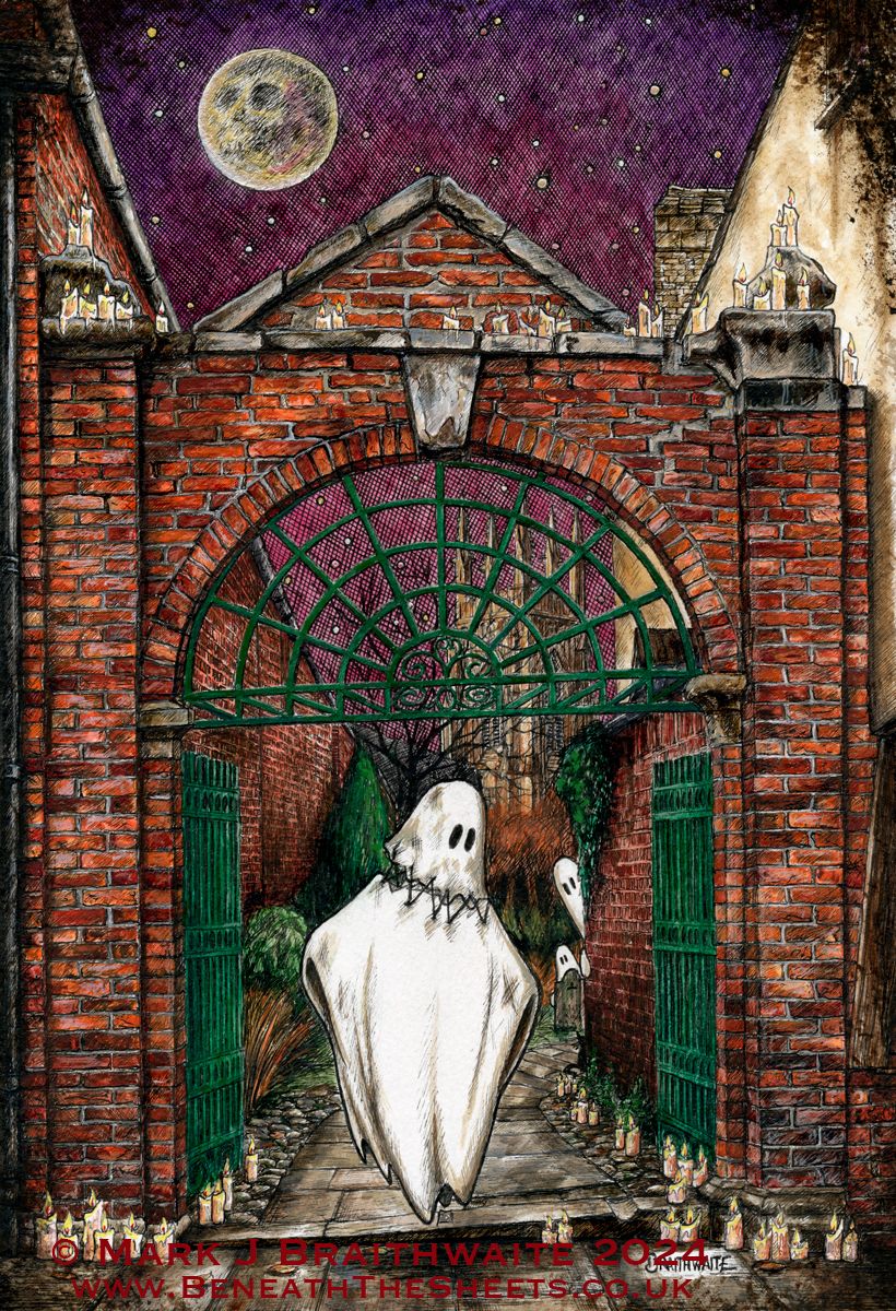 BTS9O: Beneath the Sheets, Headless Horror. Original Artwork