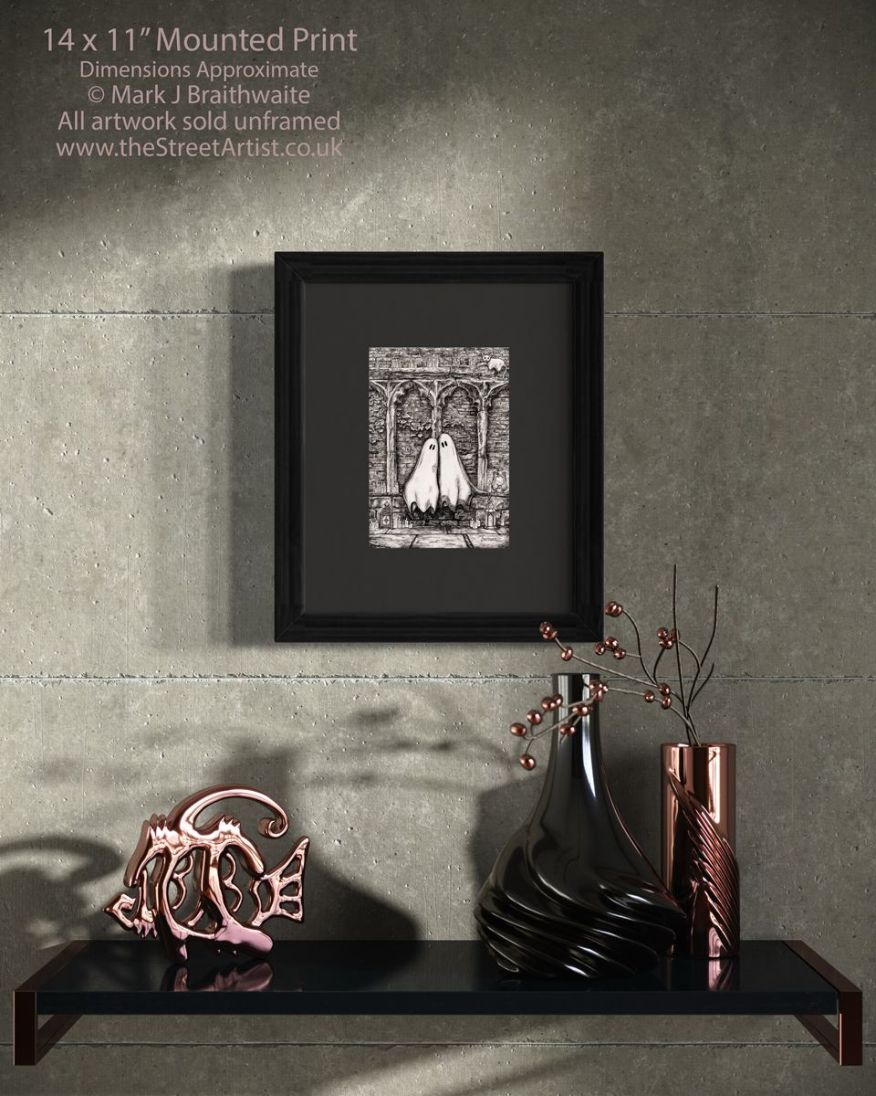 BTS10: Beneath the Sheets, A Forbidden Love. Ink Line Art Print