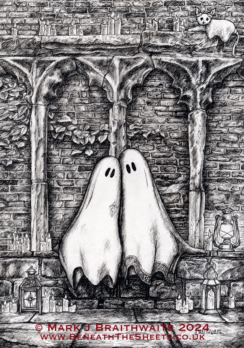BTS10: Beneath the Sheets, A Forbidden Love. Ink Line Art Print