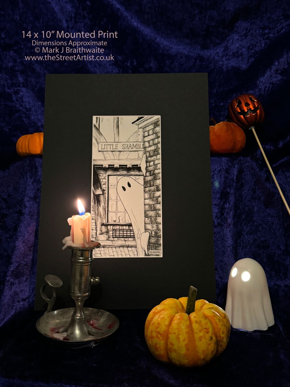 BTS1: Beneath the Sheets, Boo! Horace Causes Trouble. Ink Line Art Print