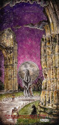 BTS13SC: Beneath the Sheets, The Black Abbot. Standard Colour Print