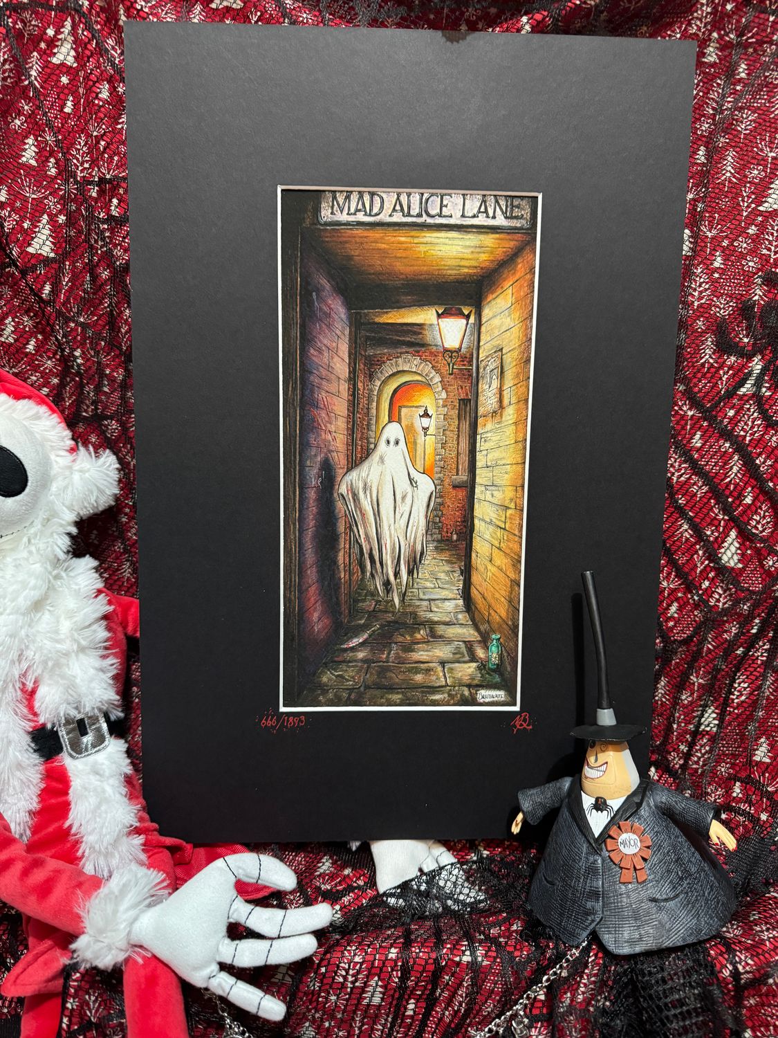 Doomsday Numbers No 666: the Devils Work variation, from the  Limited Enchanted Edition, Hand Painted Number 666 and signature in dripping blood red!