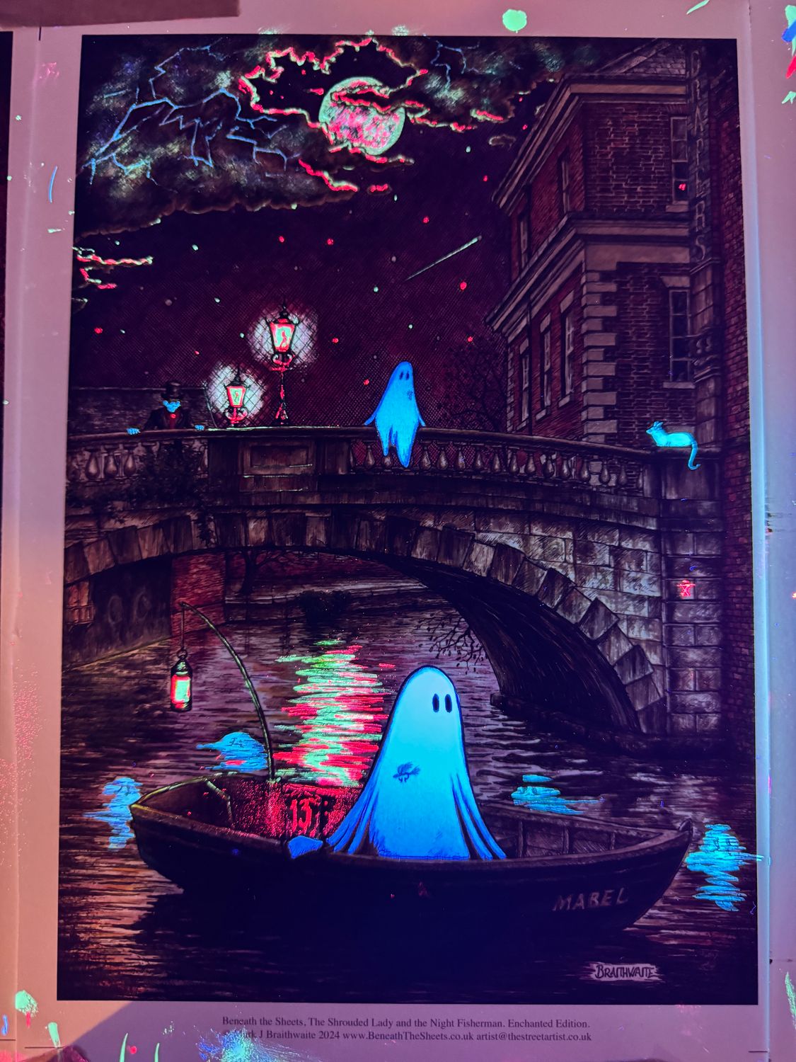 Doomsday Numbers No 13: Unlucky for Some variation, from the  Limited Enchanted Edition, Hand Painted Number 13 and signature in dripping blood red!, Enchanted Limited Edition Number 13, Doomsday Edition: BTS11 Shrouded Lady and Night Fisherman, Doomsday Number 13