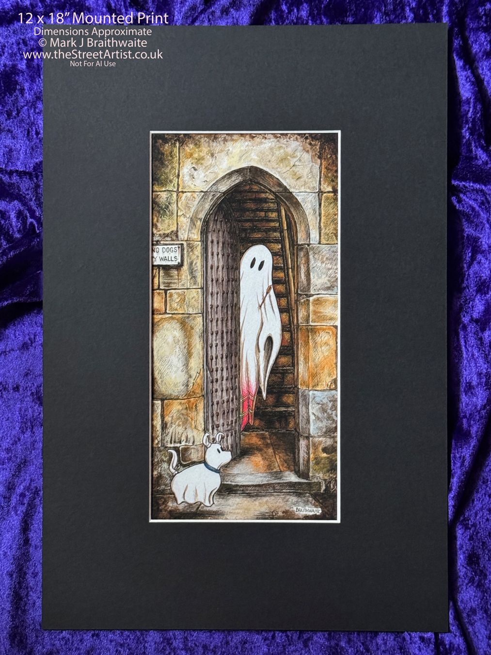 BTS5EE: Beneath the Sheets, A Rebellious Spirit. Large Size, Enchanted Edition, with Hand Painted Ghosts that Glow Under UV Black Light