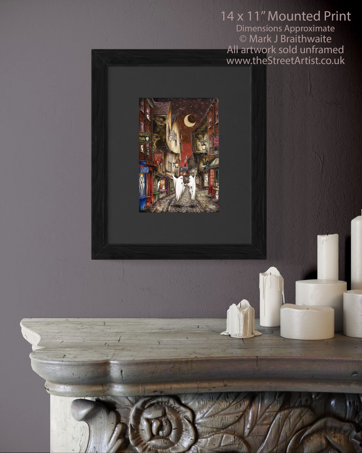 BTS15SC: Beneath the Sheets, A Detail from A Dance Macabre. Colour Print standard size