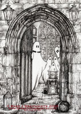 BTS16: Beneath the Sheets, The Midnight Funeral. Ink Line Art Print