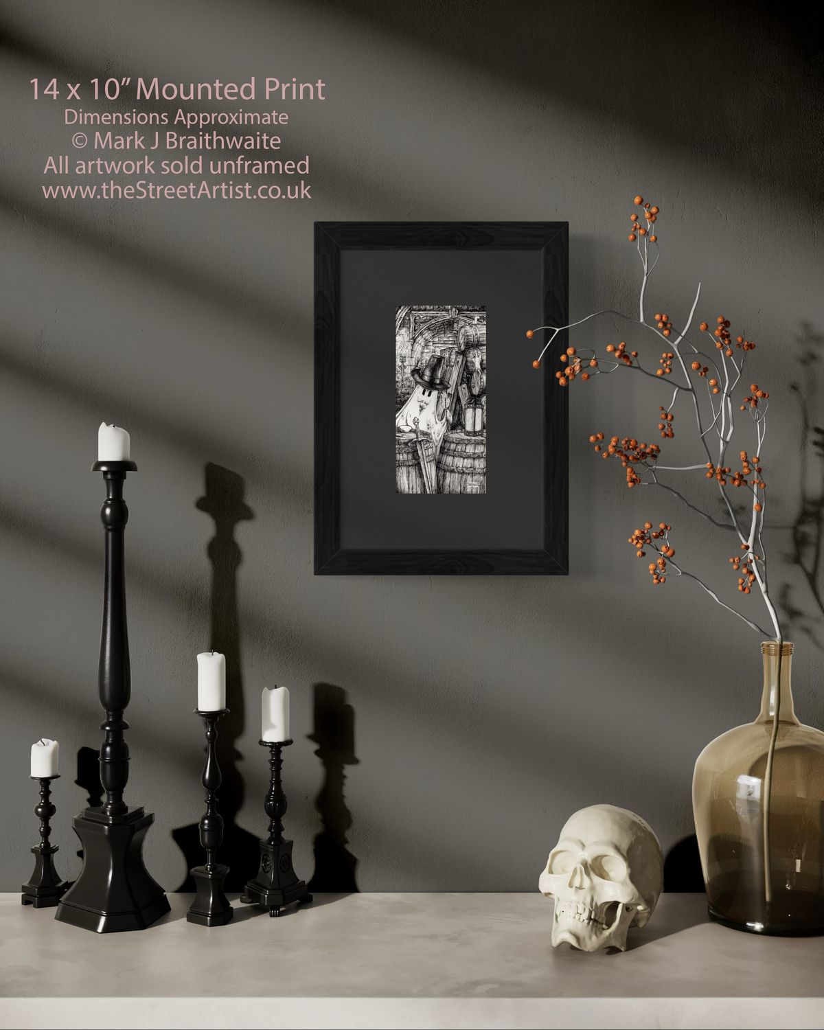 BTS17: Beneath the Sheets, Treason and Plot. Ink Line Art Print