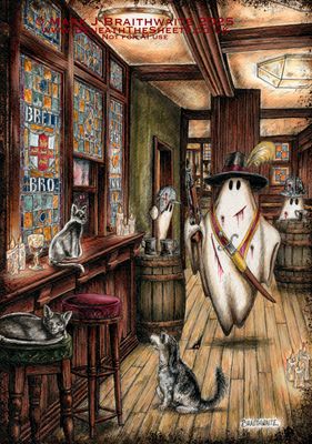 BTS19O: Beneath the Sheets, The Cavalier and the Black Cats. Original Artwork