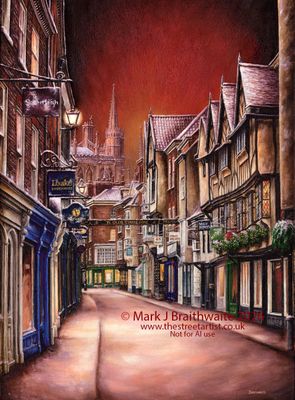 Stonegate Silent Night. Paper Giclée Prints available. Original Available