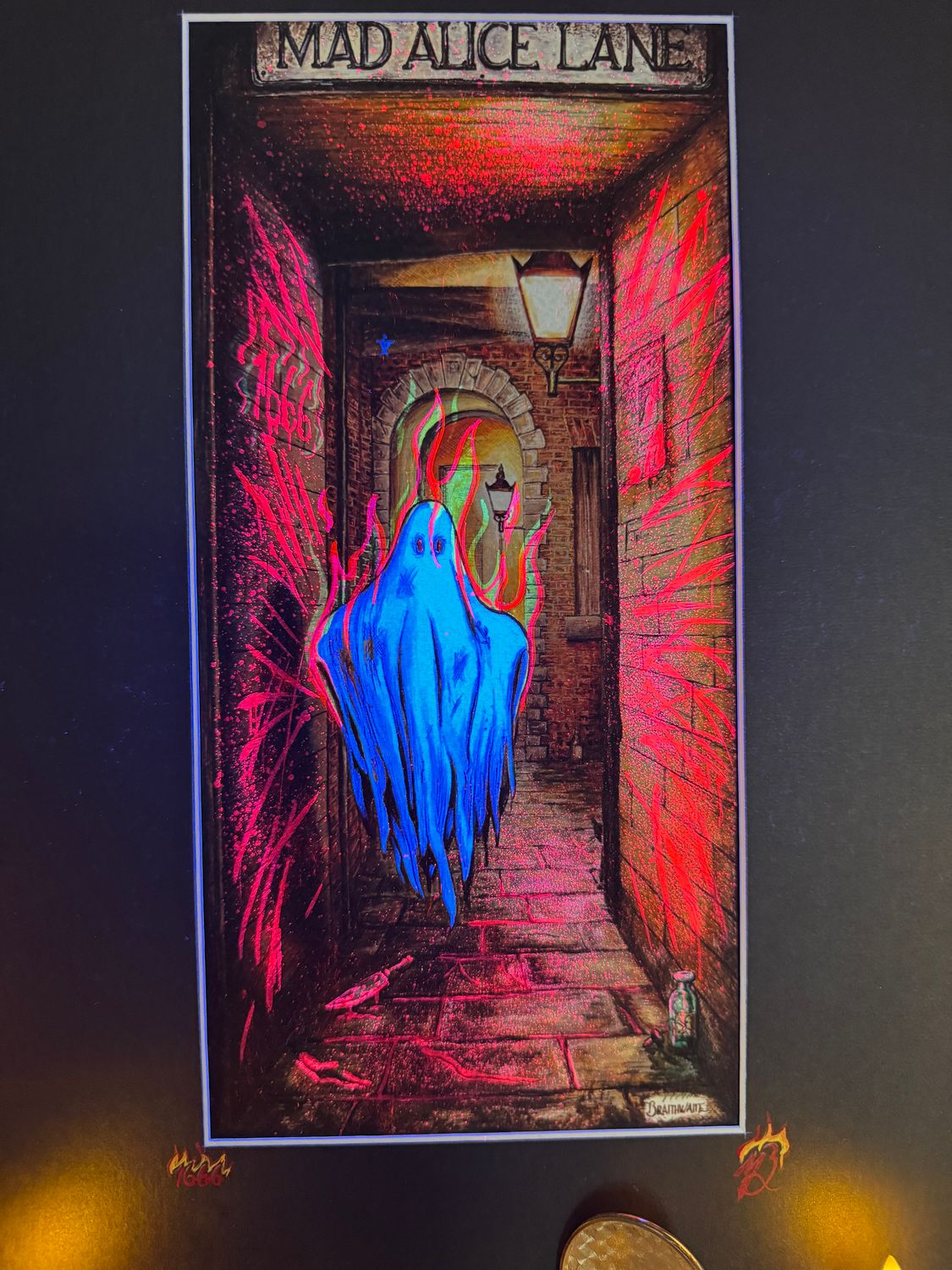 Doomsday Number No 1666: the Fires of Hell Variation, from the  Limited Enchanted Edition, Hand Painted Number 1666 and signature burning in flames!