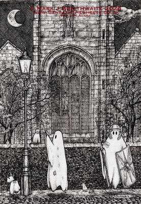BTS23: Beneath the Sheets, The Legionary and the Lamplighter. Ink Line Art Print