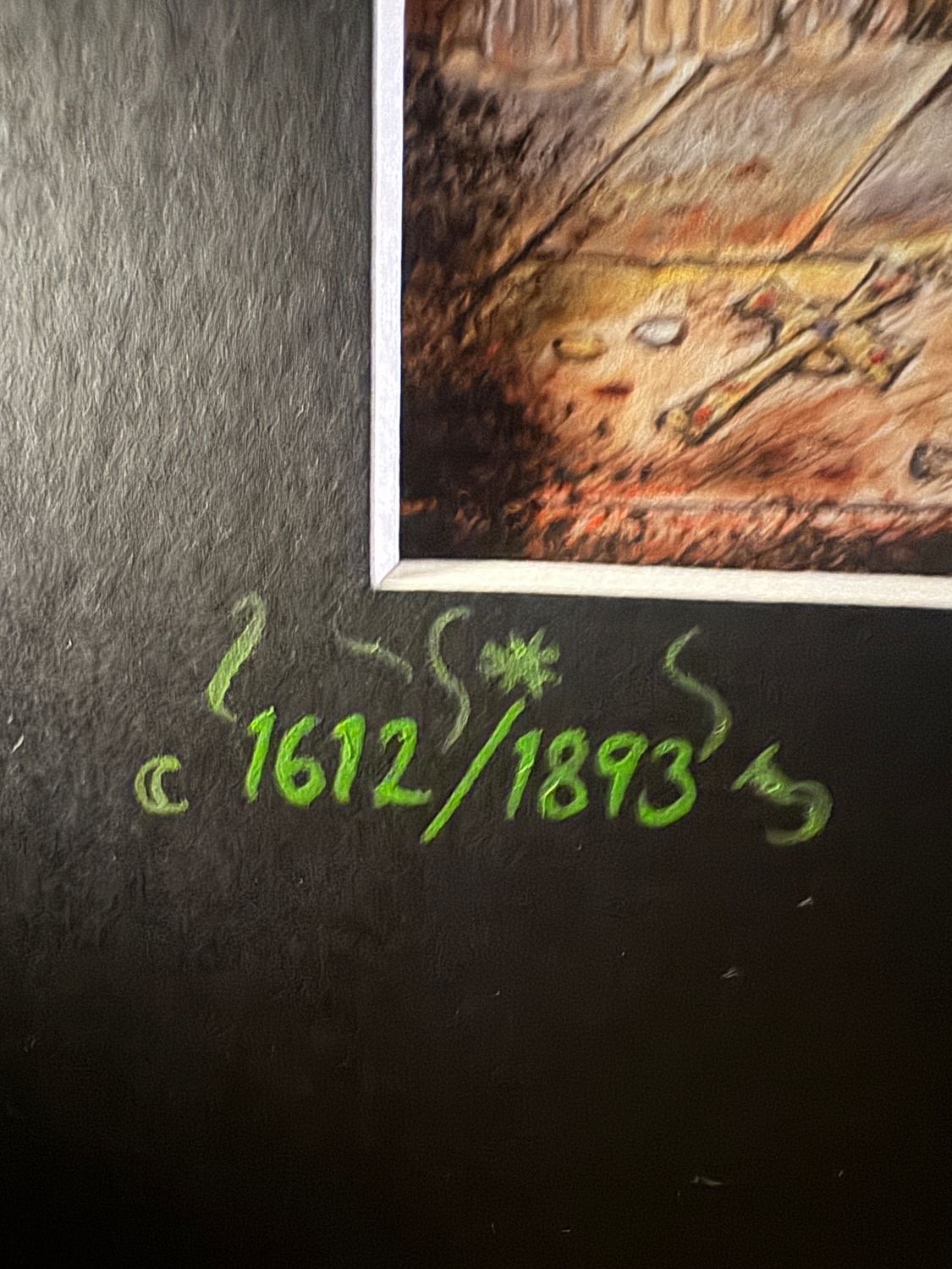 Doomsday Number No 1612: Witch Trial Variation, from the  Limited Enchanted Edition, Hand Painted Number 1612 and signature With Spells and Runes!