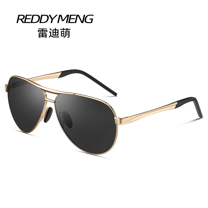 Outdoor Fishing Driving Mirror Metal Polarized Sunglasses Men&#39;s Anti-ultraviolet Classic Aviator Sunglasses