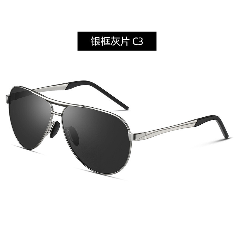 Outdoor Fishing Driving Mirror Metal Polarized Sunglasses Men&#39;s Anti-ultraviolet Classic Aviator Sunglasses