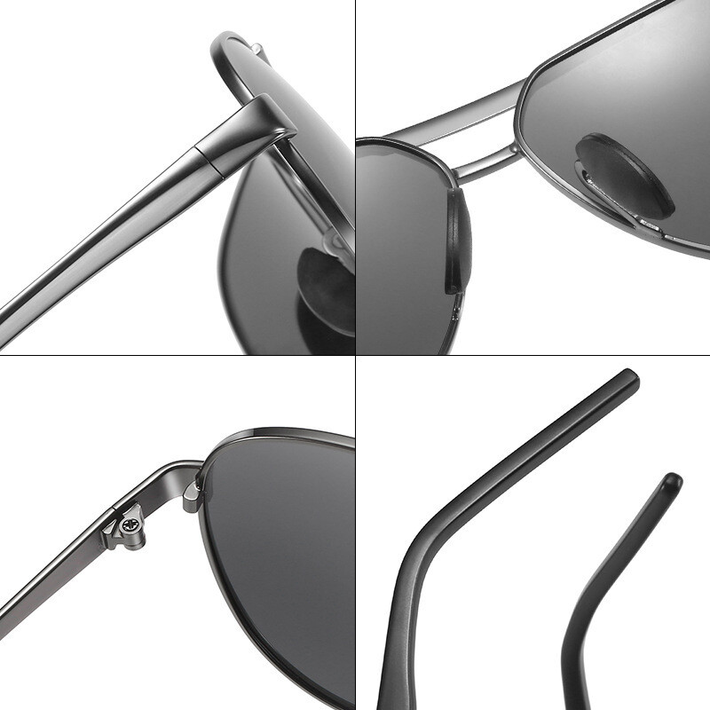 Outdoor Fishing Driving Mirror Metal Polarized Sunglasses Men&#39;s Anti-ultraviolet Classic Aviator Sunglasses