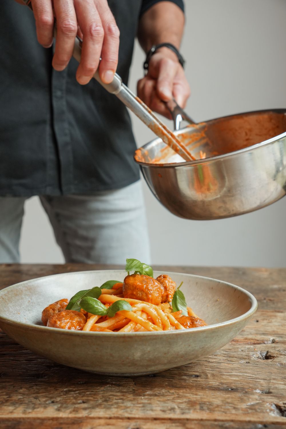 Pasta meatballs
