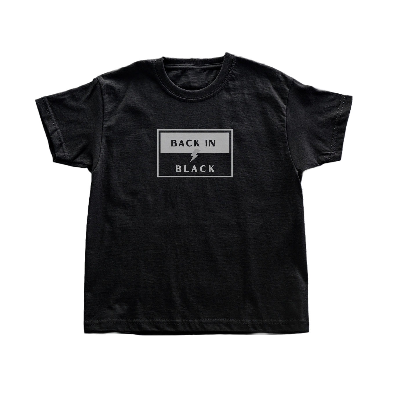 "Back in Black" Black Unisex Tshirt