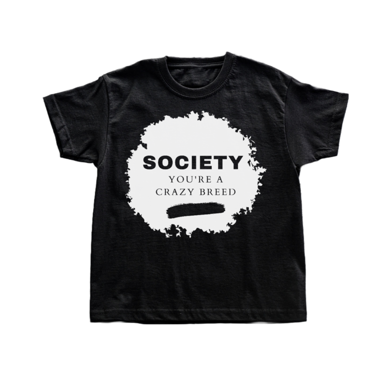 Society Black Unisex Tshirt