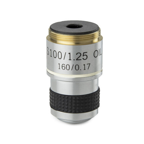 Achromatisch S100x/1,25 objectief. Parafocaal 35 mm