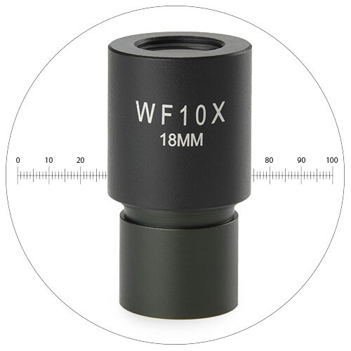 Groothoek WF 10x/18 mm micrometer oculair