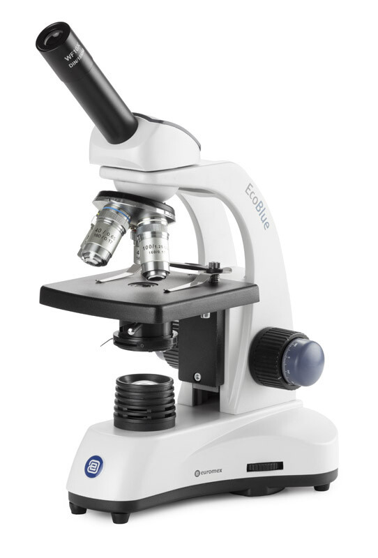 EcoBlue EC.1101‑P‑HLED‑S Monoculair met 4x/10x/S40x objectieven, polarisatie, zonder kruistafel