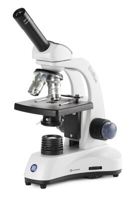 EcoBlue EC.1601‑P‑HLED‑S Monoculair met 4x/10x/S40x/S100x objectieven, polarisatie, zonder kruistafel