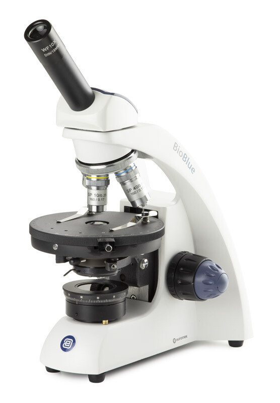 BioBlue BB.4220‑P‑HLED Monoculair met 4x/10x/S40x objectieven, polarisatie, zonder kruistafel