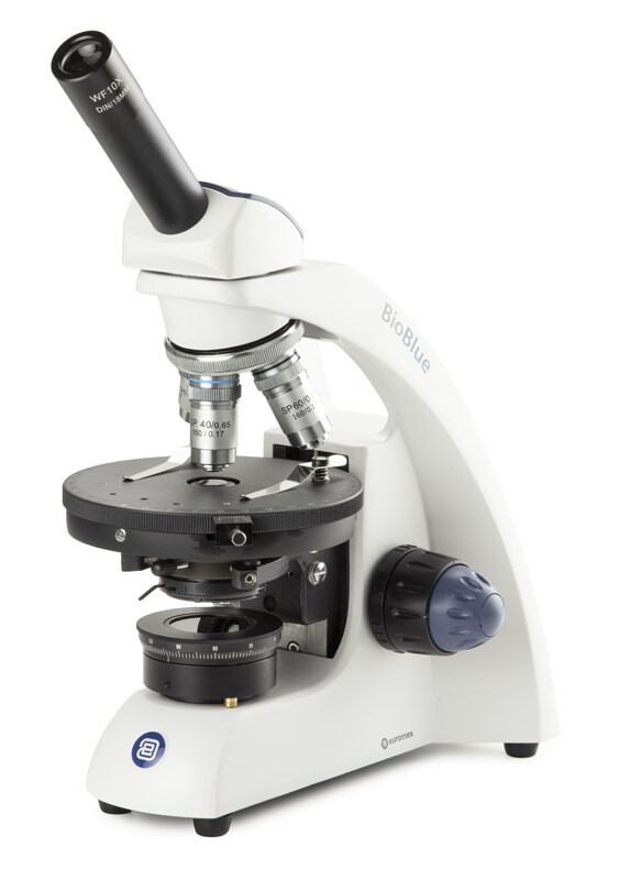 BioBlue BB.4240‑P‑HLED Monoculair met 4x/10x/S40x/S60x objectieven, polarisatie, zonder kruistafel