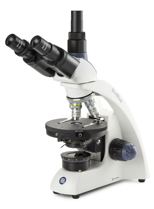 BioBlue BB.4241‑P‑HLED Trioculair met 4x/10x/S40x objectieven, polarisatie, zonder kruistafel
