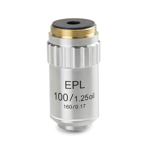 E-plan EPL S100x/1,25 olie-immersie objectief. Werkafstand 0,19 mm