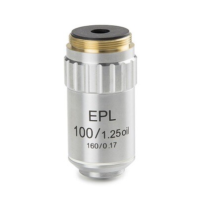 E-plan EPL S100x/1,25 olie-immersie objectief. Werkafstand 0,19 mm