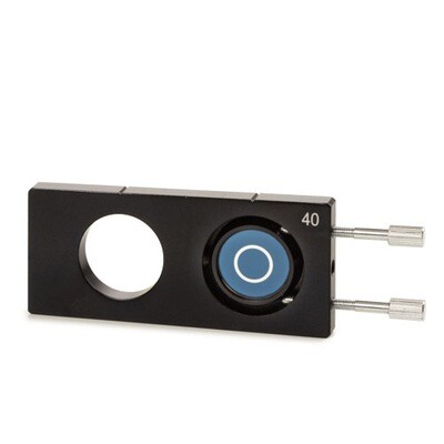 Slede met fase contrast annulie 40x voor Abbe-condenser met opening voor bScope. Heeft condensor met opening nodig (BS.9102)