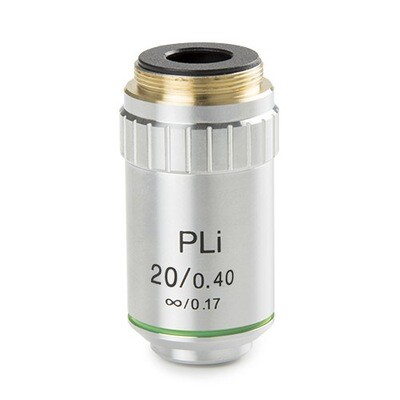 Plan PLi 20x/0,40 oneindig gecorrigeerd IOS objectief. Werkafstand 8,8 mm